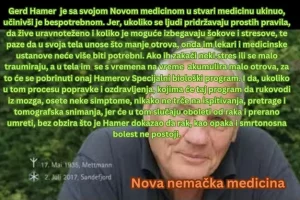 Milovan Šavija :Gerd Hamer  i   njegovi biološki zakoni nove medicine