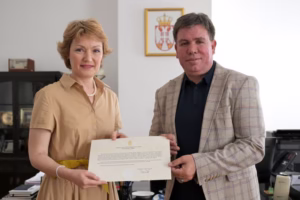 Уручена егзекватура почасном конзулу Монголије у Републици Србији Владимиру Столовићу